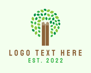 Green - Nature Hand Foundation logo design