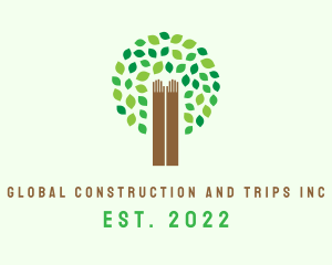 Eco Park - Nature Hand Foundation logo design
