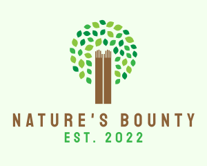 Nature Hand Foundation logo design