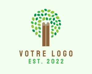 Tree Planting - Nature Hand Foundation logo design