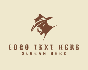 Hat - Western Cowboy Hat logo design