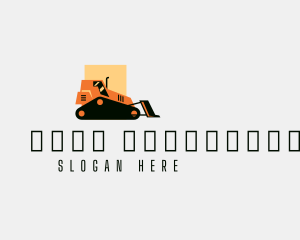 Bulldozer Construction Machinery Logo