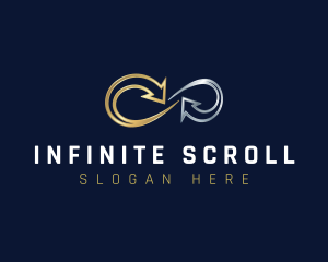 Arrow Infinity Luxury Trading logo design