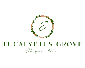 Leaf Wreath Garden logo design