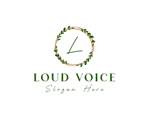 Leaf Wreath Garden logo design