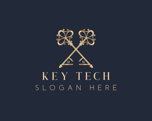 Premium Key Real Estate logo design