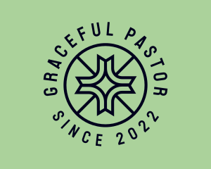 Pastor - Religious Parish Cross logo design