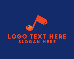 Note - Music Price Tag logo design
