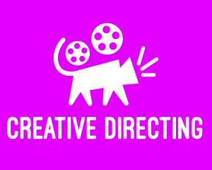 Directing - Cat Film Reel logo design