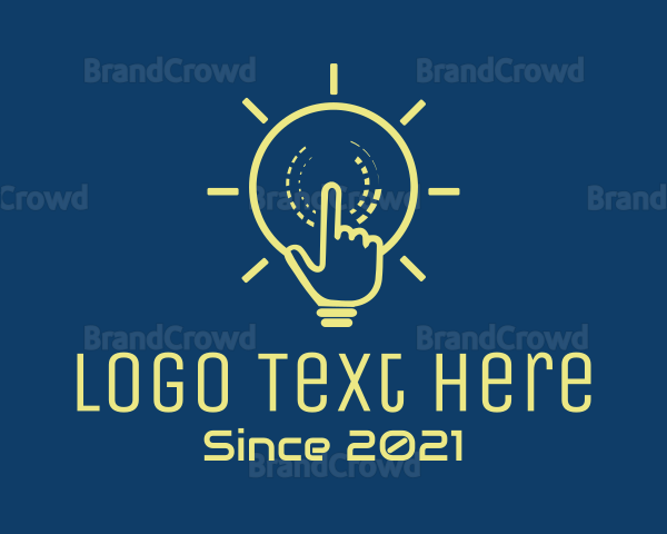 Yellow Light Bulb Logo