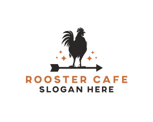 Rooster - Rooster Chicken Arrow logo design