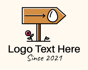 Orientation - Wooden Direction Signage logo design