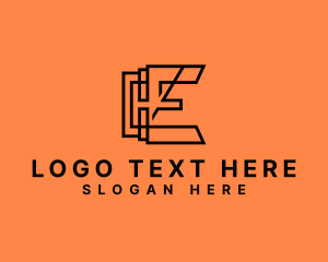Entrepreneur - Geometric Company Firm Letter E logo design