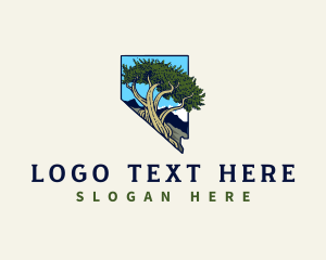 Southern Longleaf Pine - Bristlecone Pine Nevada logo design