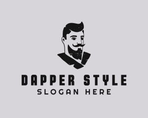 Dapper - Retro Male Gentleman logo design