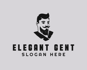 Retro Male Gentleman logo design