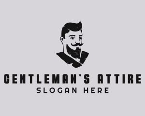 Retro Male Gentleman logo design