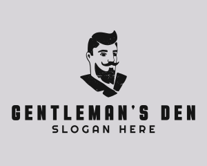 Retro Male Gentleman logo design