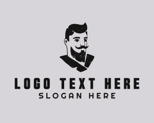 Retro Male Gentleman Logo