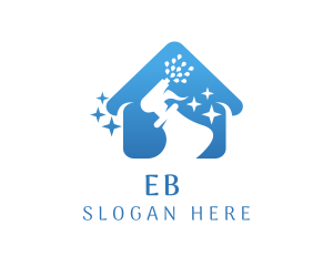 Disinfectant - Home Cleaning Spray Bottle logo design