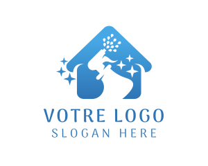 Cleaning - Home Cleaning Spray Bottle logo design