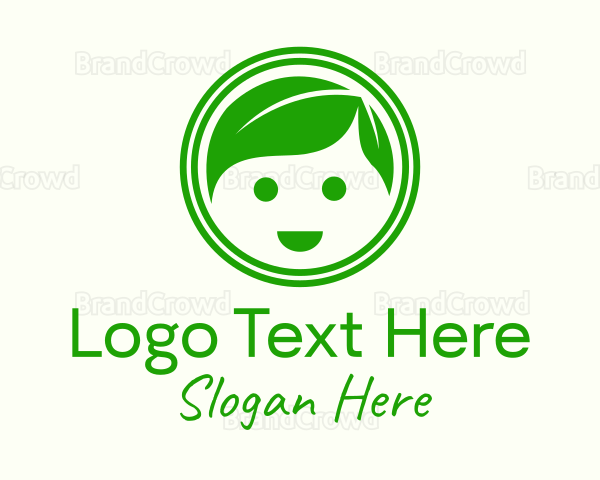 Healthy Boy Leaf Logo