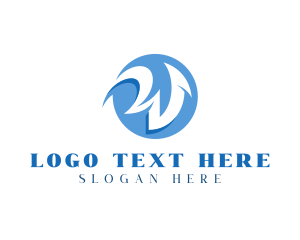 Vlog - Professional Gamer Letter W logo design