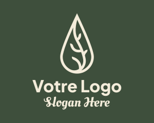 Massage Oil Drop Logo