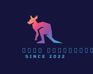 Lifestyle - Gradient Wild Kangaroo logo design