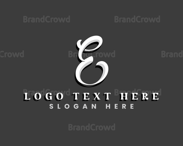 Elegant Cursive Typography Logo