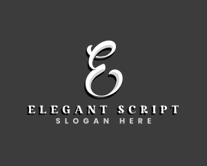 Elegant Cursive Typography logo design