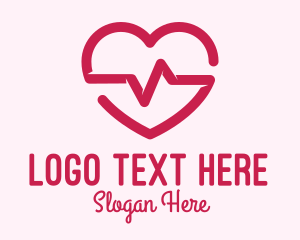 Lovely - Heart Pulse Rate logo design