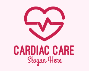 Cardiac - Heart Pulse Rate logo design