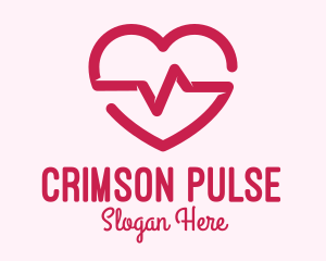 Heart Pulse Rate logo design