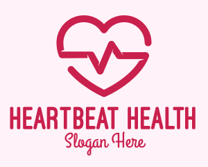 Heart Pulse Rate logo design