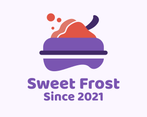 Ice Cream Bowl Dessert  logo design