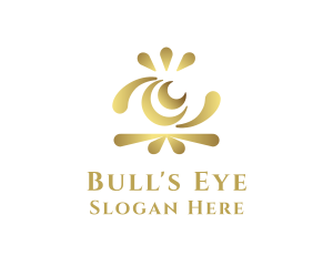 Abstract Gold Eye logo design