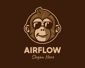 Cool Monkey Shades logo design