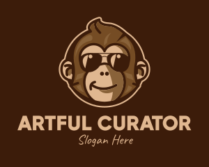 Cool Monkey Shades logo design