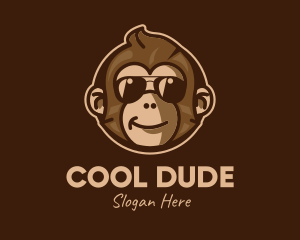 Cool Monkey Shades logo design