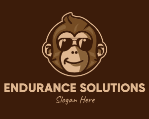 Cool Monkey Shades logo design