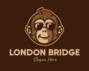 Cool Monkey Shades logo design