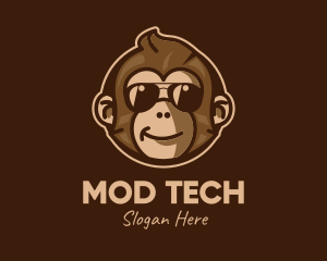 Cool Monkey Shades logo design