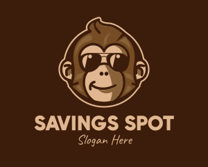 Cool Monkey Shades logo design