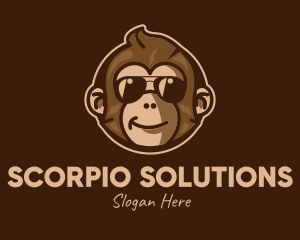 Cool Monkey Shades logo design