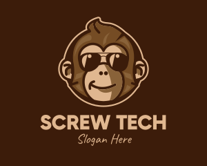 Cool Monkey Shades logo design