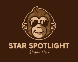 Cool Monkey Shades logo design