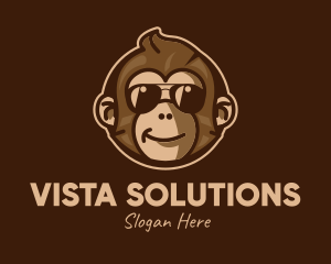 Cool Monkey Shades logo design