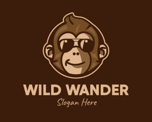 Cool Monkey Shades logo design