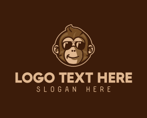 Cool Monkey Shades logo design